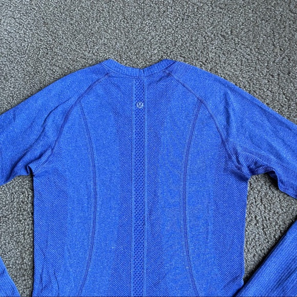 RARE Lululemon Run: Swiftly Tech Long Sleeve Sz 6 In Pigment Blue - Picture 7 of 7
